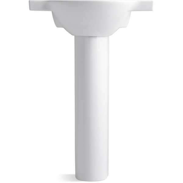 K526680,10,40 Kohler Veer™ Ceramic Pedestal Bathroom Sink with